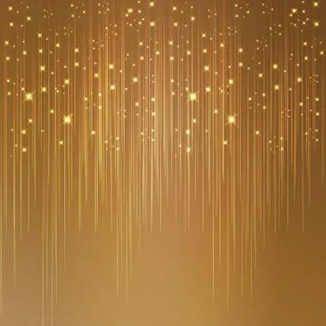 Starry golden background Stock Illustration