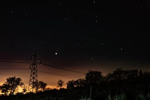 STARRY LANDSCAPE Foto stock