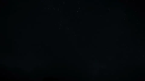 Starry Night and Fast Clouds in the Sky Stock Footage 66451550