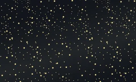Starry Night Background with Glowing Lights and Sparkle Texture Stock Illustration