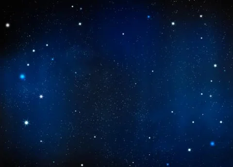 Starry night background Illustrazione stock