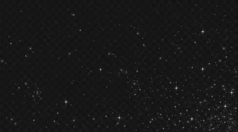Starry night background with shimmer effects Stock Illustration