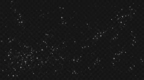 Starry night background with shimmer effects Stock Illustration