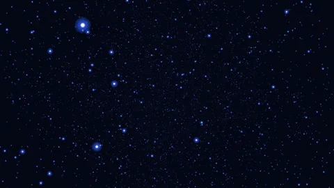 Starry night blue background with scattered white dots Vídeo Stock 270404520