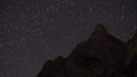 Starry night in Braies B 库存影片 82389539