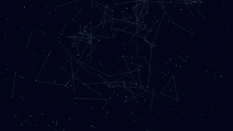 Starry night a captivating constellation illuminates the dark sky Stock Footage 303187542