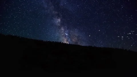 Starry Night Flight Over Mountains Stock Footage 325329524