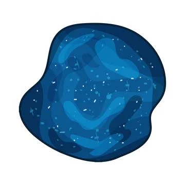 Starry night illustration Stock Illustration