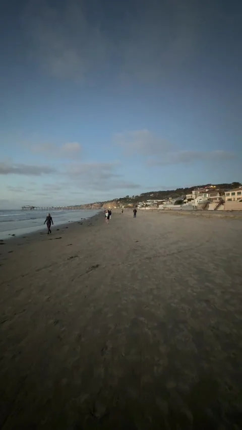 Starry Night at La Jolla Shores Stock Footage 254366019
