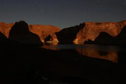 Starry Night on the lake Stock Photos