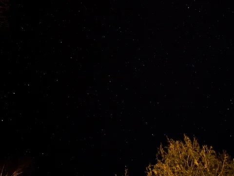 Starry night long exposure time lapse Stock Footage 71884476