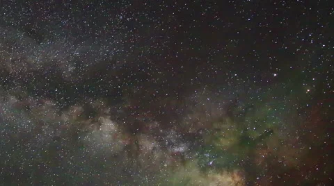 Starry Night over the canyon Bayanzag, Mongolia. Full HD Stock Footage 68692935