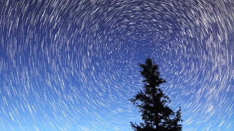 Starry Night over the clouds over the lake Khoton Nuur, Mongolia. Full HD Stock Footage 96165239