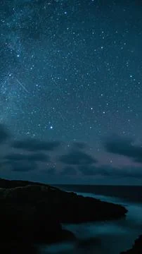 Starry Night over Loop Head Stock Photos