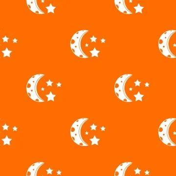 Starry night pattern seamless Stock Illustration