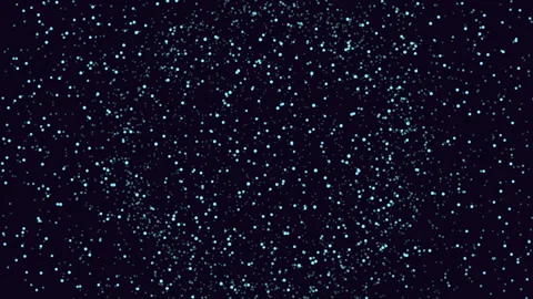 Starry night scattered blue dots illuminate the black background 스톡 동영상 297600801