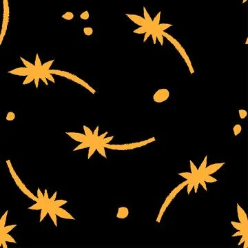 Starry night seamless pattern 스톡 일러스트