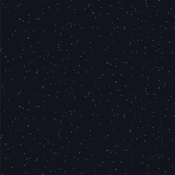 Starry night seamless vector pattern background blue and gold shapes in hand Illustrazione stock