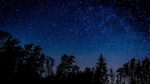 Starry Night Sky 4k Timelapse Stock Video Pond5