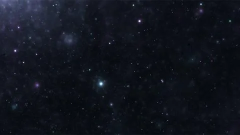 Starry Night Sky with Bright Constellations and Deep Space. Stock Illustration