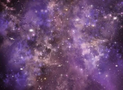 Starry night sky deep outer space Stock Illustration