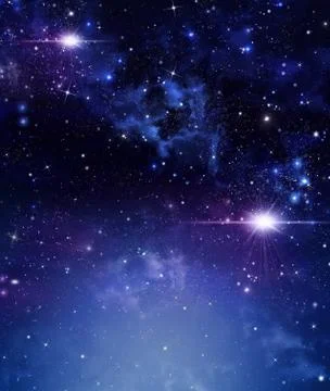 Starry night sky deep outer space Stock Illustration