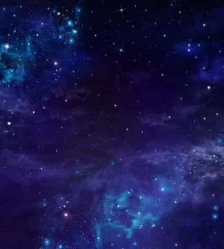 Starry night sky deep outer space Stock Illustration