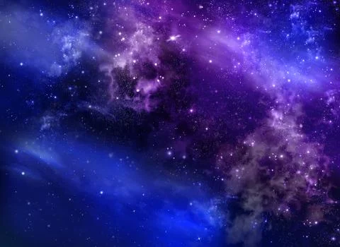 Starry night sky deep outer space Stock Photos