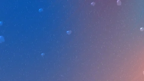 Starry Night Sky with Falling Snowflakes Illuminated by Soft Pink and Blue .. Stock Footage 316321034