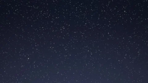 Starry Night Sky with Gently Twinkling Stars Animation Loop Stock Footage 345057977
