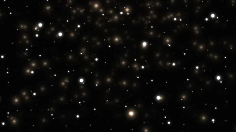 Starry night sky with glowing dots and cosmic light trails. Deep space Video stock 339646377