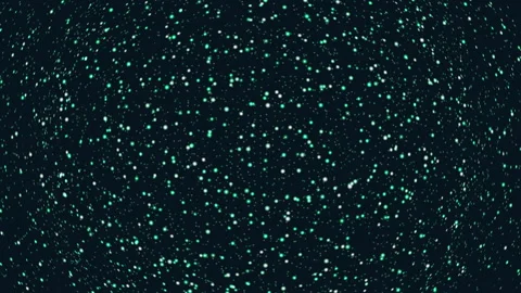 Starry night sky green dots on black background Stockbeeldmateriaal 321967428