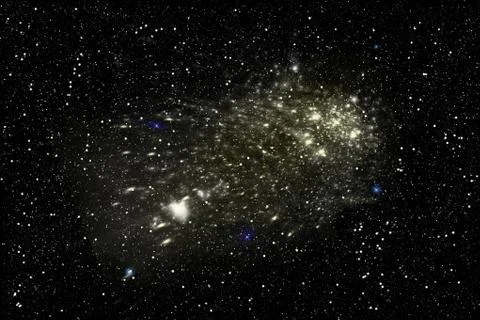 Starry night sky Stock Illustration