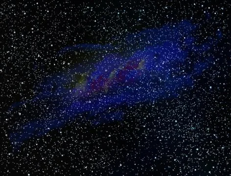 Starry night sky Stock Illustration