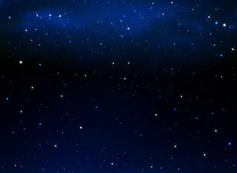 Starry night sky Stock Illustration