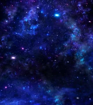 Starry night sky Stock Illustration