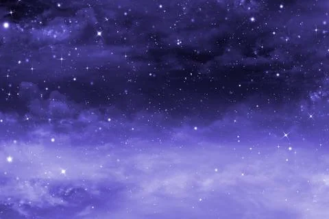 Starry night sky Stock Illustration