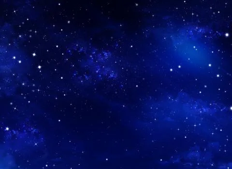 Starry night sky Stock Illustration