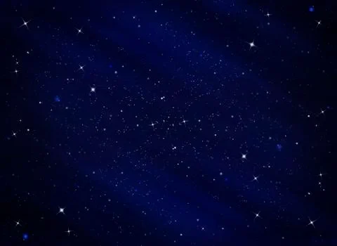 Starry night sky Stock Illustration