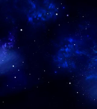Starry night sky Illustrazione stock