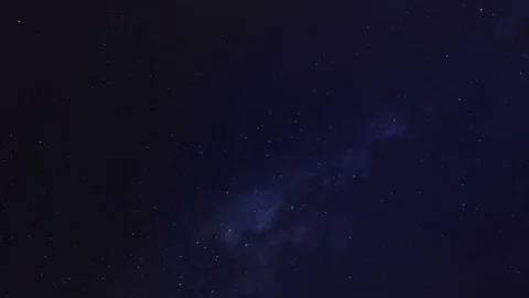 Starry Night Sky with the Milky Way Stock Footage 101199968