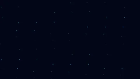 Starry night sky over a dark landscape with scattered lights 库存影片 335255910