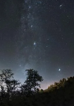Starry night sky Foto stock