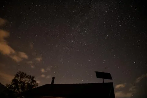 A starry night sky Stock Photos