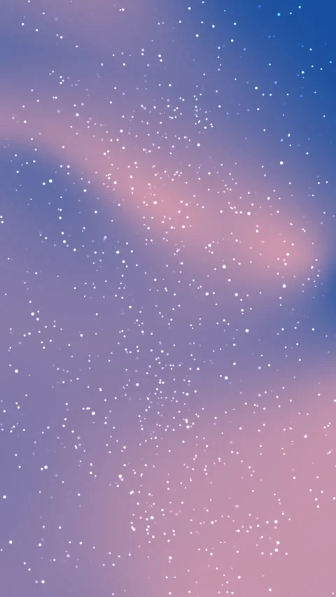 Starry night sky with pink and purple clouds and blue gradient Видео 335919628