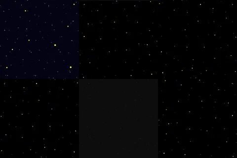 Starry night sky. A set of drawings of star constellations, white on a dark.. Stock Illustration