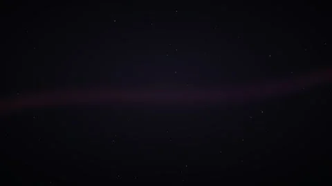Starry night sky with subtle purple nebula cloud and twinkling stars. Vídeos de archivo 341770667