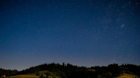 Starry night sky time lapse Stock Footage 91930169
