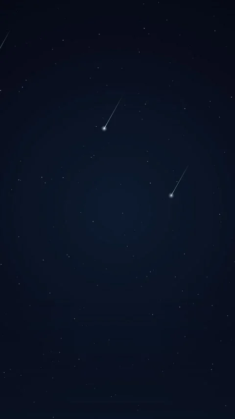 Starry night sky time lapse of shooting stars and meteor shower Stock Footage 346005712