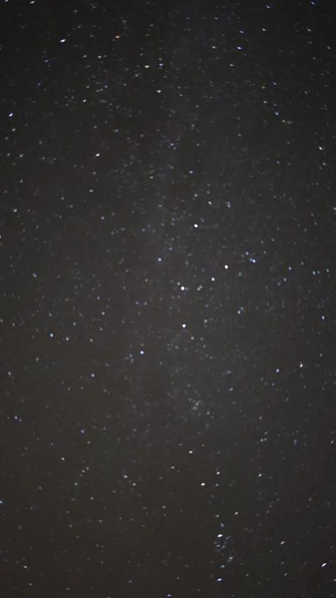 Starry night sky timelapse with glowing stars and faint meteor streaks Stock Footage 342444397